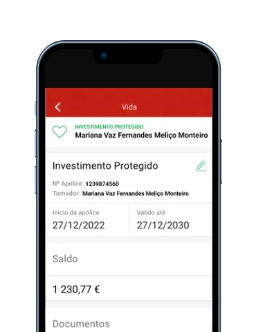 App informação produtos financeiros