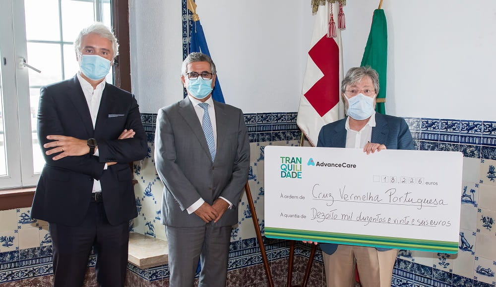 Tranquilidade e AdvanceCare entregam donativo de 18 mil euros a Cruz Vermelha Portuguesa